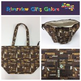 Large Tote Bag With Zip - Farmers Fighting Spirit - Words Large Tote Bag With Zip - Farmers Fighting Spirit - Words